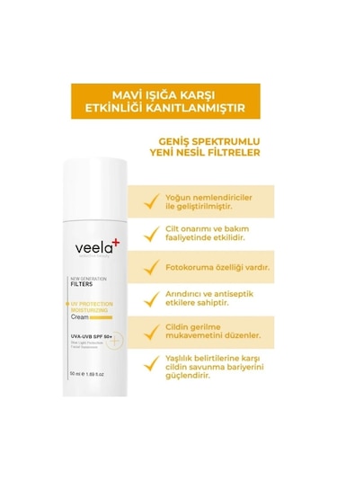 Veela Nemlendirici Etkili Güneş Kremi