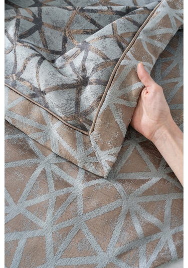 Eliz Yeşil Çift Kişilik Yatak Örtüsü Takımı 4 Parça Uyku & Çeyiz Seti Gri