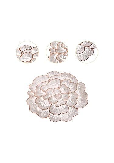 Suntek 6pcs Placemats Yemek Masası Yer Paspas Dekor Mutfak Ev Pembe