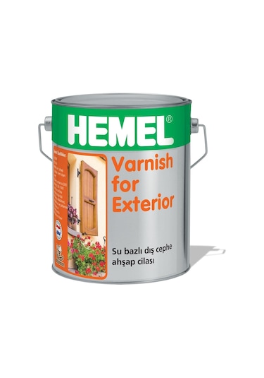 Hemel Varnish For Exterior Su Bazlı Dış Mekan Ahşap Cilası 2.5 L