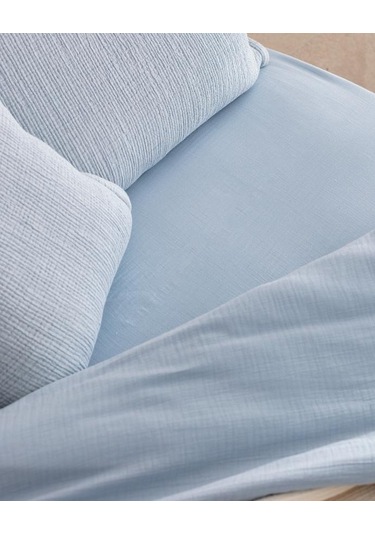 Madame Coco Pivoine 8 Parça Çeyiz Açık Mavi - Ekru