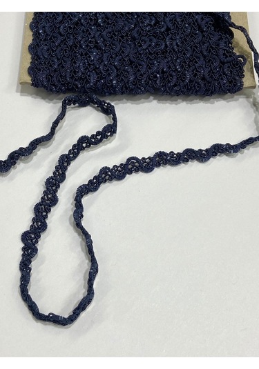 Dekoratif Sutaşı Şerit / Seccade Bohça Harcı /20 Metre Lacivert