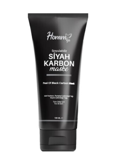 Homm Kozmetik Homm Life Soyulabilir Siyah Karbon Maske 100ml Cb 2205