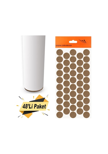 Nobel Masa Sandalye Parke Zemin Koruyucu Keçe Yapışkanlı 20 Mm N11.22463