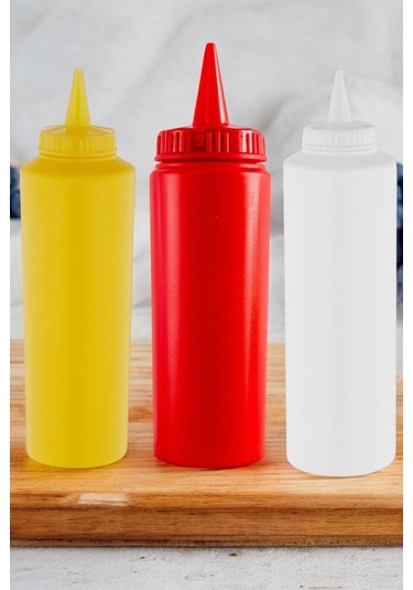 500 Ml. Fişek Sosluk Yağdanlık Ketçap Mayonez Hardal Re