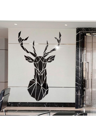 Suntek Akrilik Geyik Ayna Fayans Duvar Sticker Çıkartması Ev