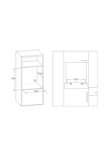 Simfer 7327 60 L Cam Ankastre Fırın Siyah