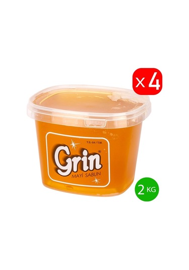 Parlatıcı Jel Arap Sabunu, 4 adet 2 KG Ayçiçek Yağlı Macun Formunda Sabun (Toplam 8 KG)