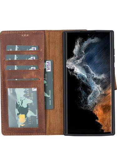 Samsung Galaxy S23 Plus Leather Detachable Wallet Case