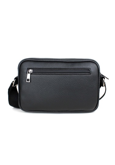 Erkek Siyah Ayarlanabilir Omuz Askılı Çapraz Omuz Çantası Siyah