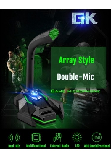 Wondernest Gk Masaüstü Çok Yönlü Usb Kablolu Dört Mikrofonlu Kondenser Mikrofon