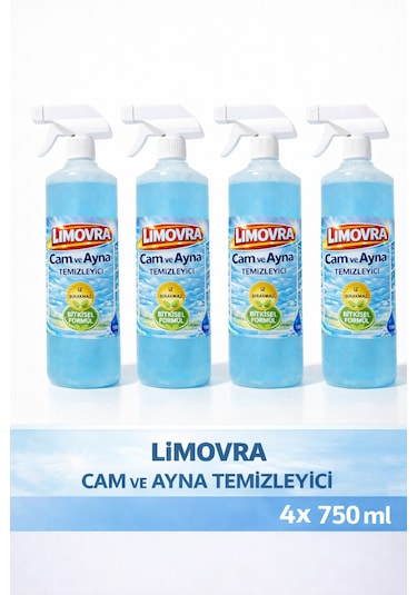 Cam & Parlak Yüzey 750ml - Bitkisel 4'lü