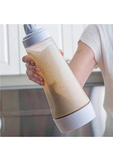 Krep Hamuru Şişe Karıştırıcısı Karıştırma Topu İle Donatılmıştır Beyaz