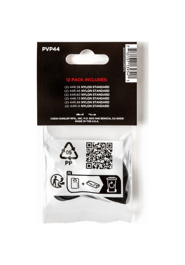 Jim Dunlop Pvp44 Standard Pick Variety Pack 12li Pena