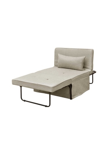 Cube Katlanır Yataklı Puf - Vizon 96x189x42.5 / 96x168x92.5 Cm Bej