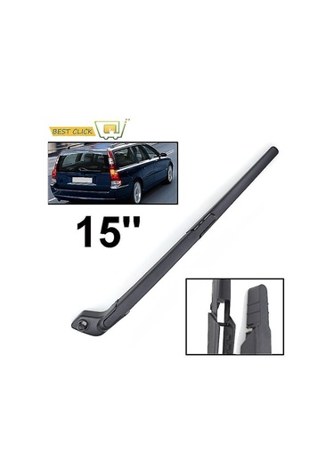 Jeemson Volvo Xc70 V70 Iı 2003-2007 Arka Cam Silecek Seti - 15" Silecek + 13" Kolu, Hava Durumundan Bağımsız, Sıcak/soguk Dayanıklı, Hızlı Montaj