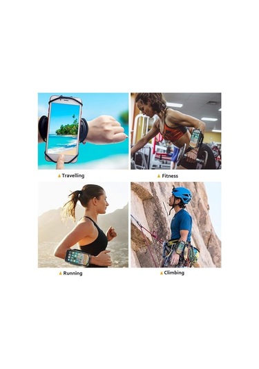 Koşu İçin 360 Derece Dönebilen Cep Telefonu Tutucu, Anahtarlıklı Kılıf, Koşu İçin Her Boyuttaki Telefona Uygundur.