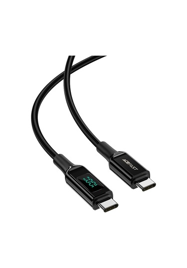 Cbtx Acefast C6-03 İphone 15 Serisi Uyumlu Usb-c To Usb-c 100 W Örgülü Şarj Veri Kablosu 2 M Siyah