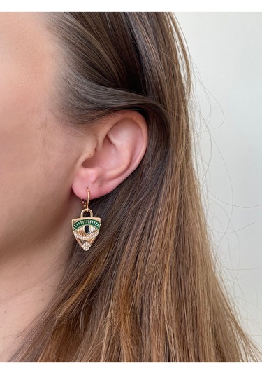 Antik Mısır Desenli Çoklu Premium Küpe