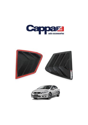 Cappafe Honda Civic 9 Kelebek Cam Rüzgarlığı 2 Parça  2012-2016