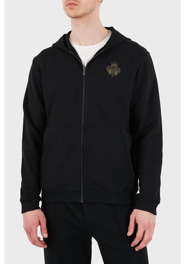 Boss Erkek Sweat 50556427 001 Siyah Siyah