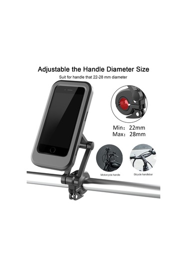 Torima Jx-021 Su Geçirmez Bisiklet Motorsiklet Atv Motosiklet Telefon Tutucu Tutacağı