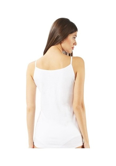 6 Lı Paket Özkan Bayan Ribana Pamuklu Ip Askılı Atlet 0107