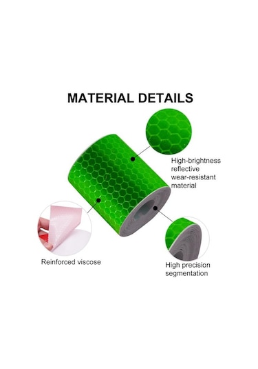 Sarı Mükemmel Kendinden Yapışkanlı Dekoratif Kullanımı Kolay Araba Plakası Yansıtıcı Uyarı Emniyet Bandı Araç Malzemeleri