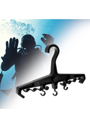 Suntek Wetsuit Askısı Bcd Bc Şnorkel Için Askı Tüplü Siyah Siyah