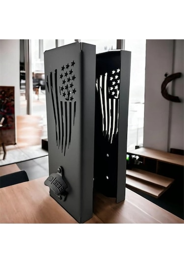 Moly Şişe Aç.lı Kutu Soğutucu Tutucu, 40x9x9cm Siyah, Bira Sevenler İçin Siyah