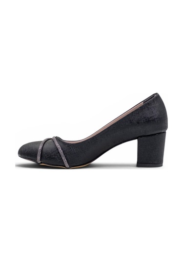 Bilener 0151 Taşlı Kadın Stiletto siyah
