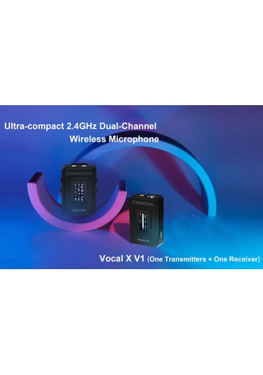 Ckmova Vocal X V2 2.4 Ghz Dahili Mikrofonlu Telsiz Mikrofon Seti