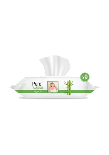 Pure Baby Organik Bambu Özlü Islak Havlu 9 90 810 Yaprak