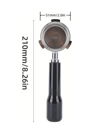 Motion003 Premium 51 Mm Alt Kismi Acik Portafiltre Delonghi Ec680 Ec685 Ec885 Uyumlu Paslanmaz Celik Ahşap