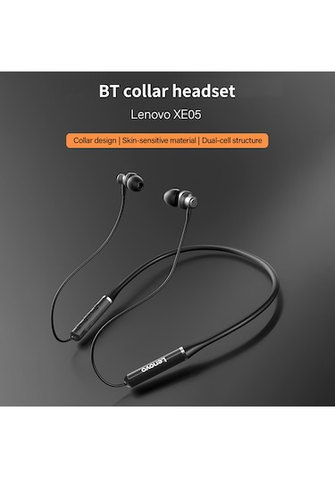 Jeemson Lenovo Xe05 Spor Bluetooth Kulaklık, Bt5.0, Gürültü Azaltma, 8 Saat Çalışma Süresi, Manyetik Tutma, Kırmızı