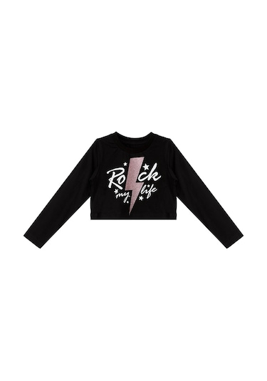 Denokids Mshb&g Rock Life Kız Çocuk T-shirt Tayt Takım Çok Renkli