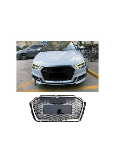 Audi A3 Rs3 2017 Ve Sonrası Uyumlu Yedek Parça Kromlu Panjur