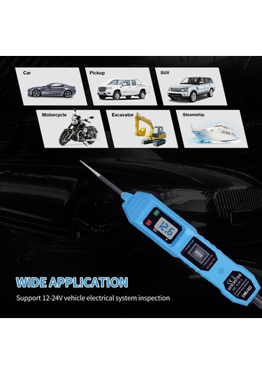 Devre Test Cihazı, Gerilim Göstergeli Led Işıklı Otomotiv K22608