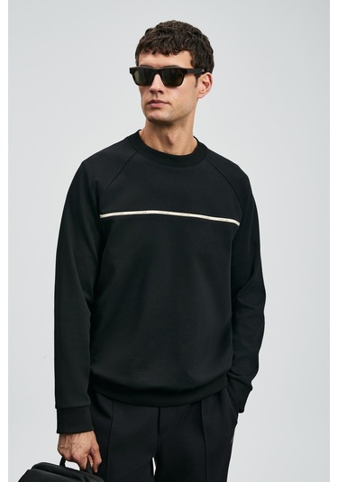 Lufian Cosmo Erkek Sweatshirt 112030181 Siyah