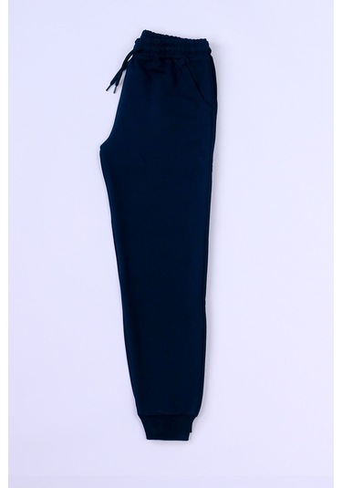 Çocuk Unisex Okul Eşofman Altı Ribanalı C8 Lacivert