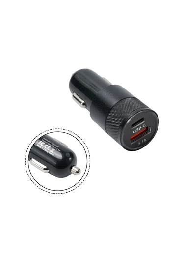 1 Adet 66w Araç Şarj Cihazı Hızlı Şarj 3.0 Usb Tip C Hızlı Şarj Pho 1 Adet