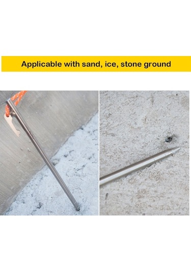 Novahub Hafif Titanyum Çadır Kazıkları - 7.9 & 9.4 İnç - Parlak Yansıtıcı İpli Kamp Malzemesi, Çok Renkli Çok Renkli