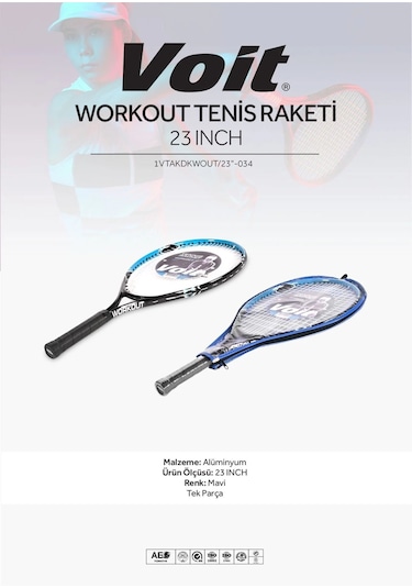 Voit Workout Tenis Raketi 23 Inch Mavi