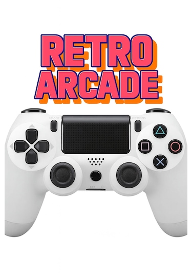 Ps4 Kolu Kablosuz Şarj Edilebilir Ergonomik Titreşmli Beyaz
