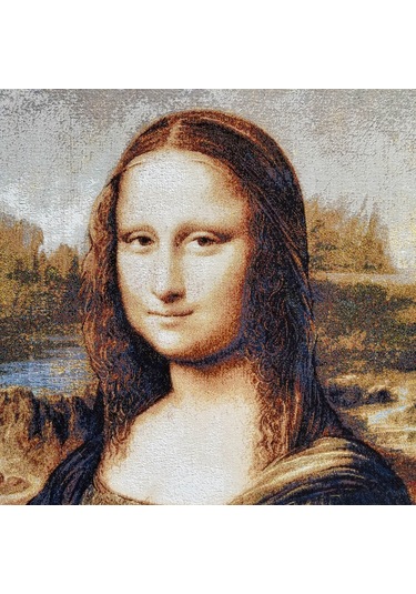 Sanatsal Seri-2 Dokuma Goblen Tablo-Mona Lisa