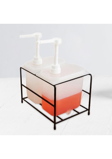 Suntek Şurup Şişesi Standı Tutucu Demir Baharat 2l