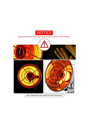 Reedark Kamp İçin Mini Gaz Isıtıcı - Taşınabilir, Verimli Isı, Dayanıklı Malzeme İle Dış Etkinlikler İçin Set Mavi