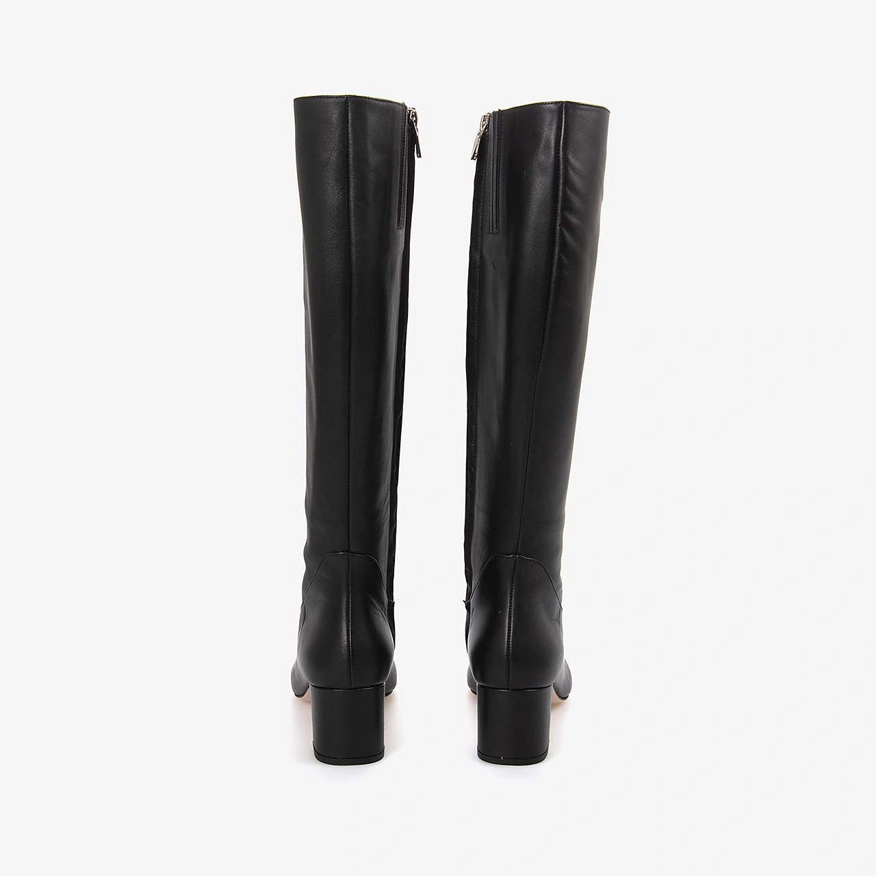 Mocassini Hakiki Deri Siyah Kadın Çizme M102 Siyah Rugan+siyah Napa