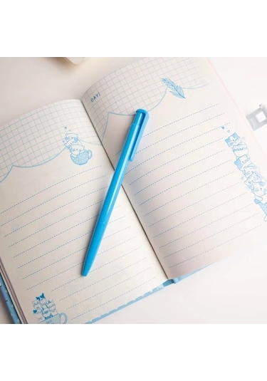 Çocuk Kilitli Resimli Anı Defteri 100 Yaprak İthal Ürün Smile Pembe