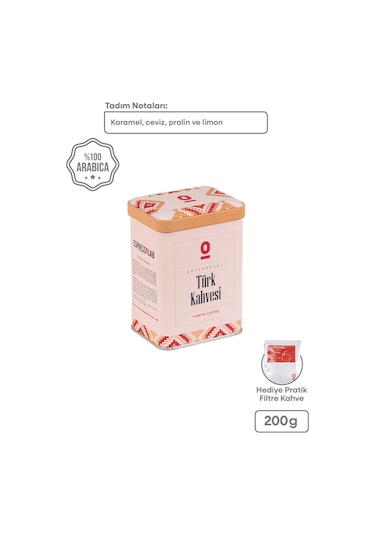 Taze Öğütülmüş 200 g Türk Kahvesi (100% Arabica)